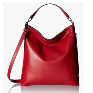 Rebecca Minkoff Red Leather Rochelle Hobo Convertible Satchel or Shoulder Bag